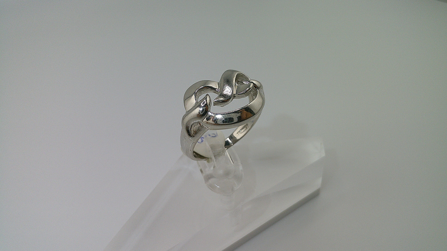 14k white gold | infinity design | size 7.5