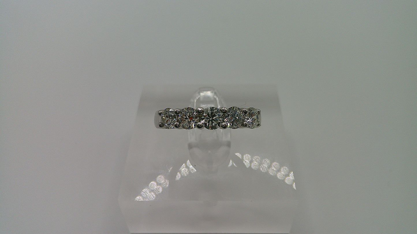 14k gold diamond ring | white gold | .5 ct | size 6.25