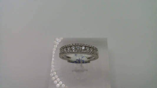 14k gold diamond ring | white gold | 0.75 ct | size 6