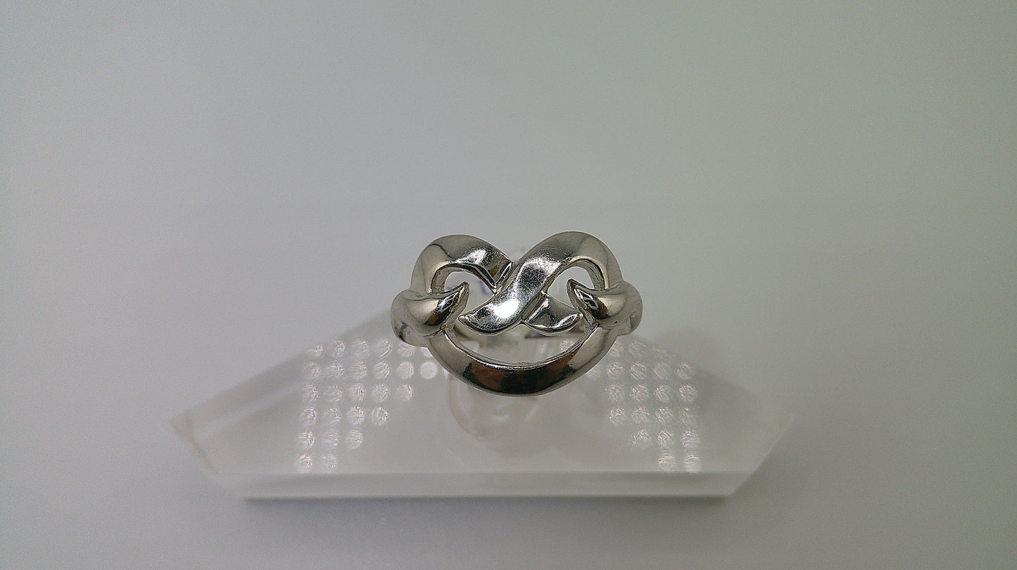 14k white gold | infinity design | size 7.5