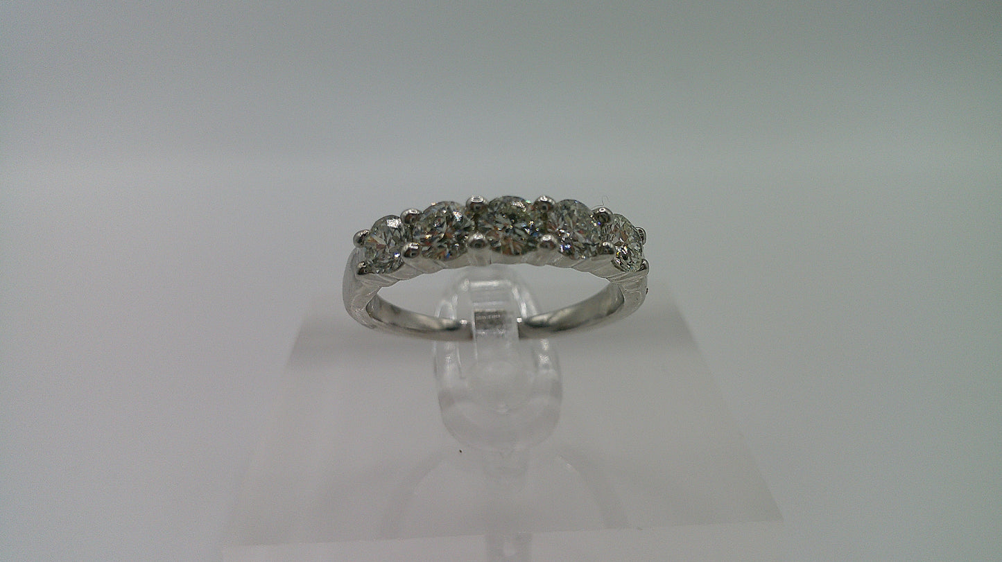 14k gold diamond ring | white gold | .5 ct | size 6.25