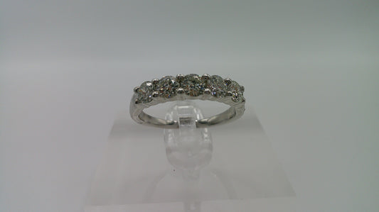 14k gold diamond ring | white gold | .5 ct | size 6.25