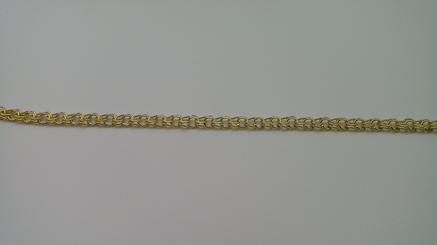 14k yellow gold gucci link bracelet | 7 inches