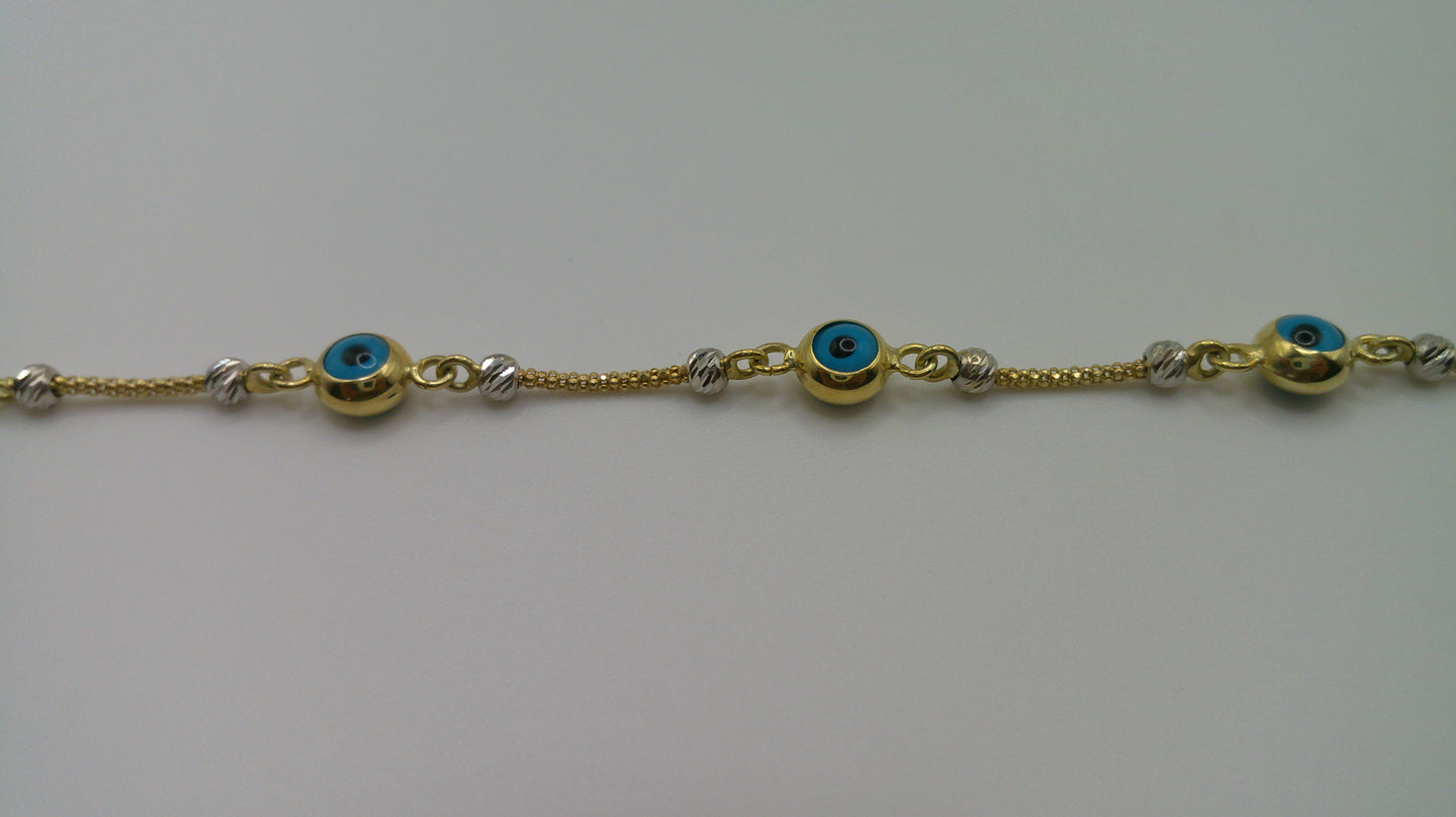 14k gold baby bracelet | Evil Eye bracelet