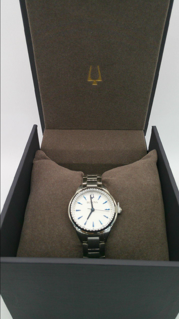 Bulova Watch | Blue dial | Stainless steel face and band