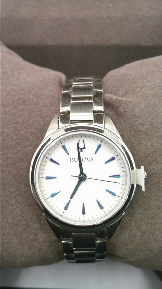 Bulova Watch | Blue dial | Stainless steel face and band