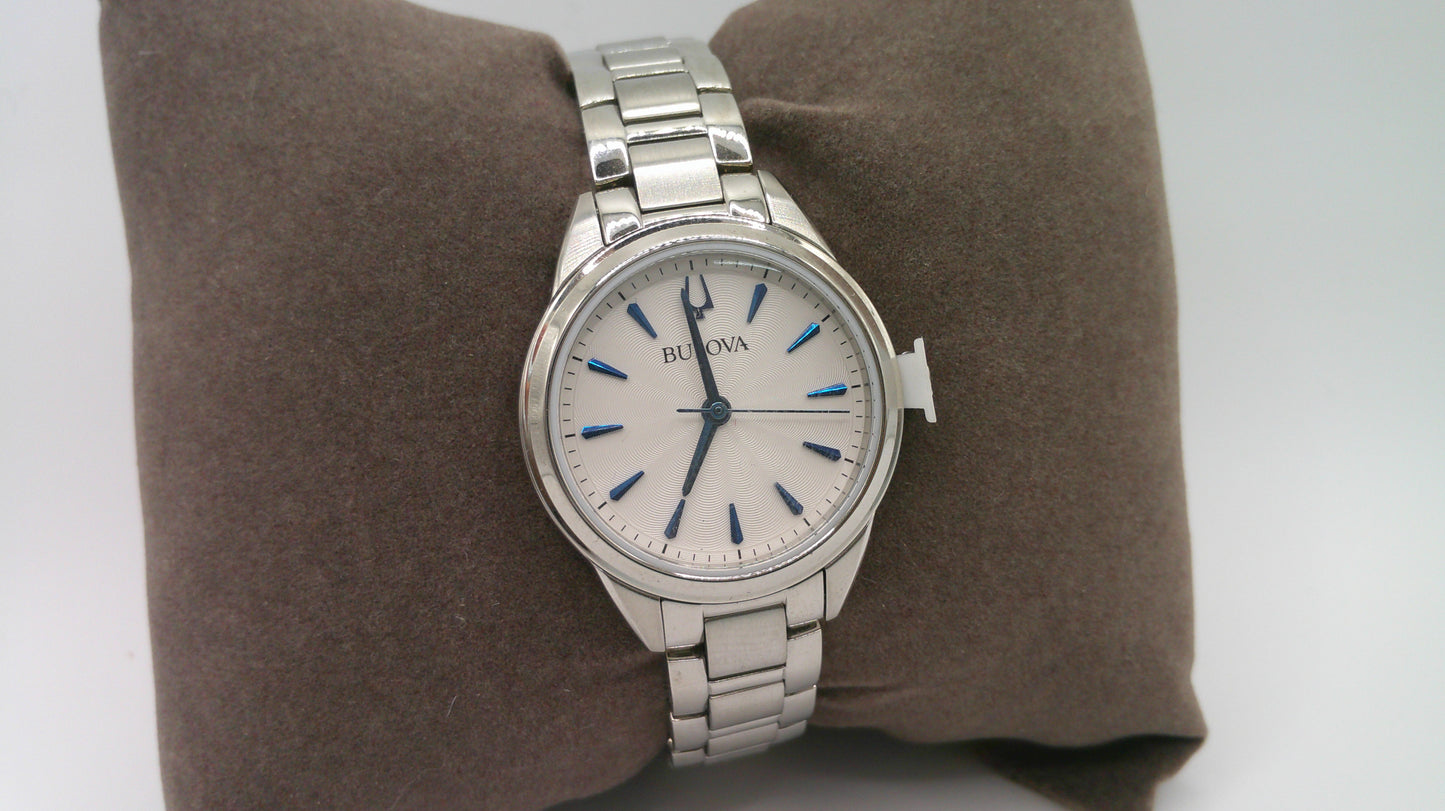 Bulova Watch | Blue dial | Stainless steel face and band