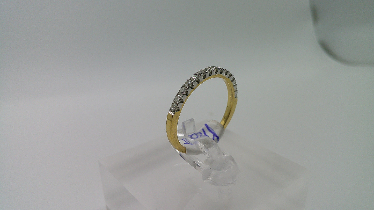 14k gold diamond ring | yellow gold | 0.5ct | size 6