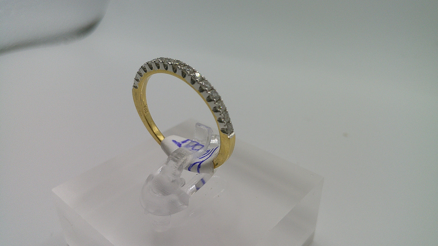 14k gold diamond ring | yellow gold | 0.5ct | size 6