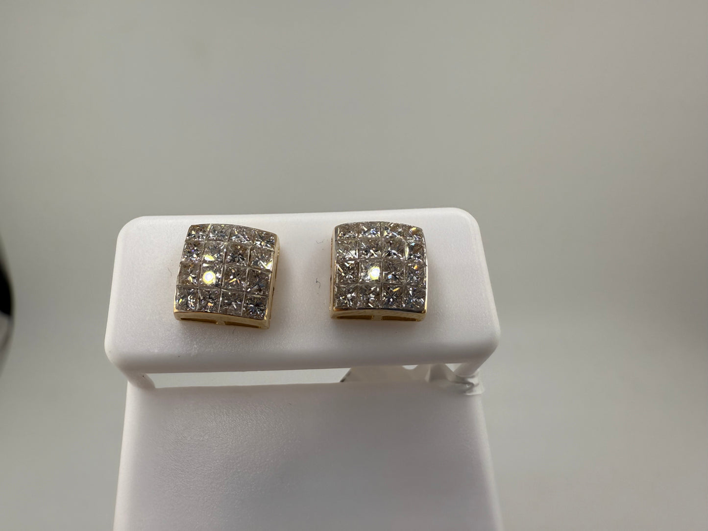 14k gold diamond earrings | 1.50 ct diamonds | screwback