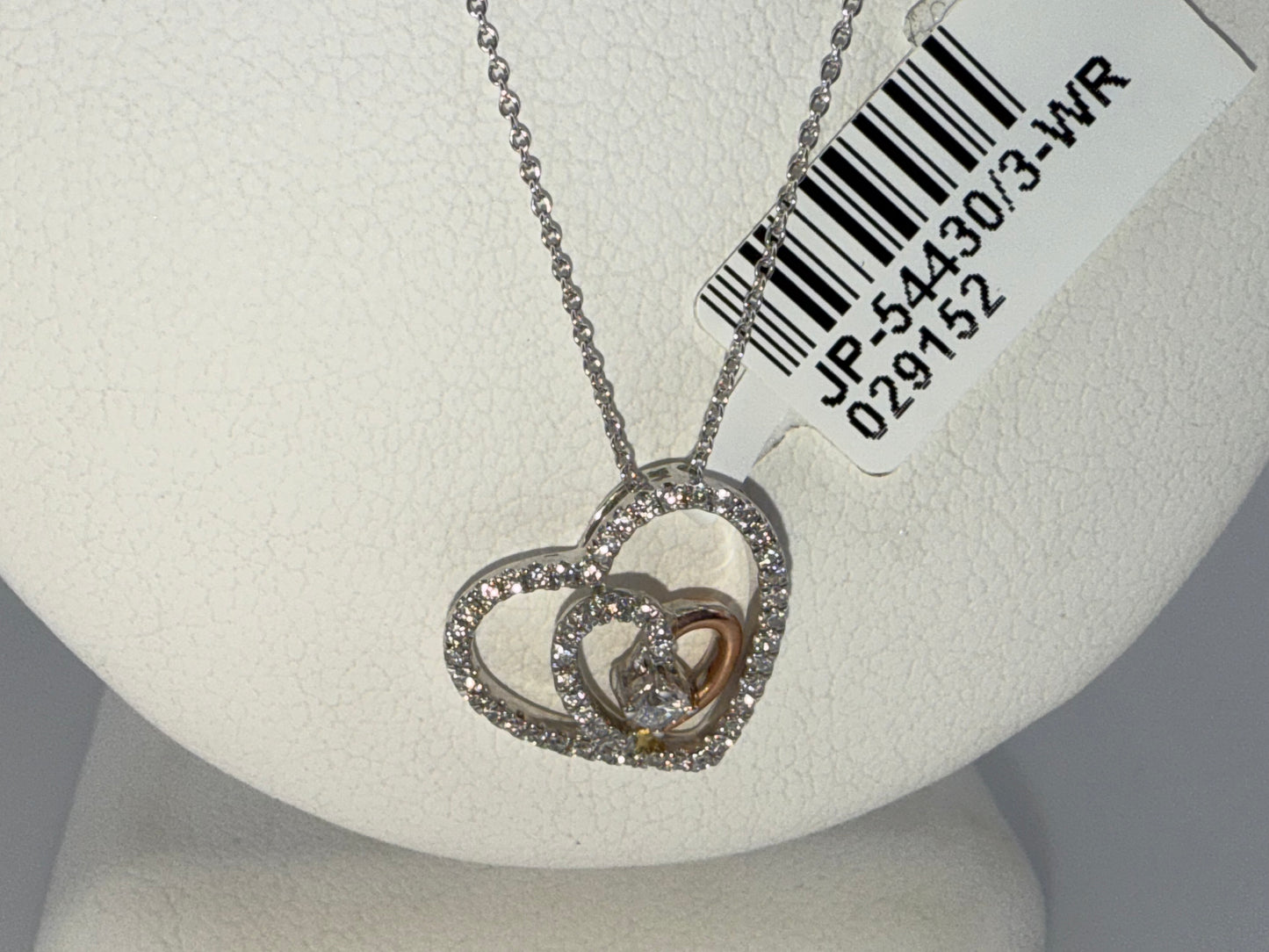 14k two-tone diamond pendant | 0.31ct diamonds | chain included