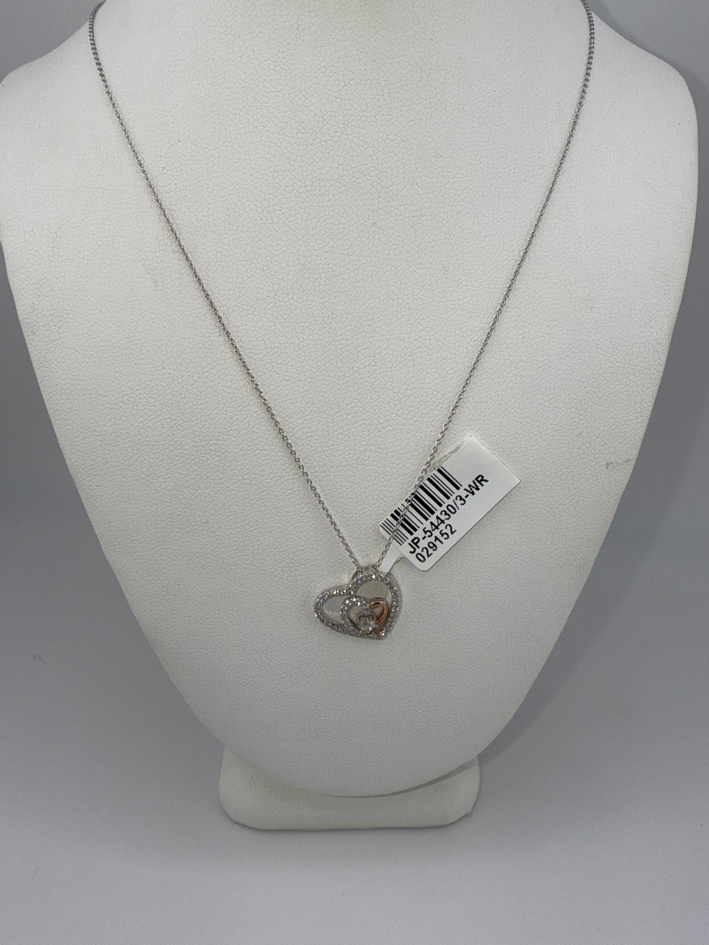 14k two-tone diamond pendant | 0.31ct diamonds | chain included