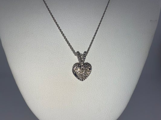 14k gold diamond heart pendant | 0.25ct diamonds