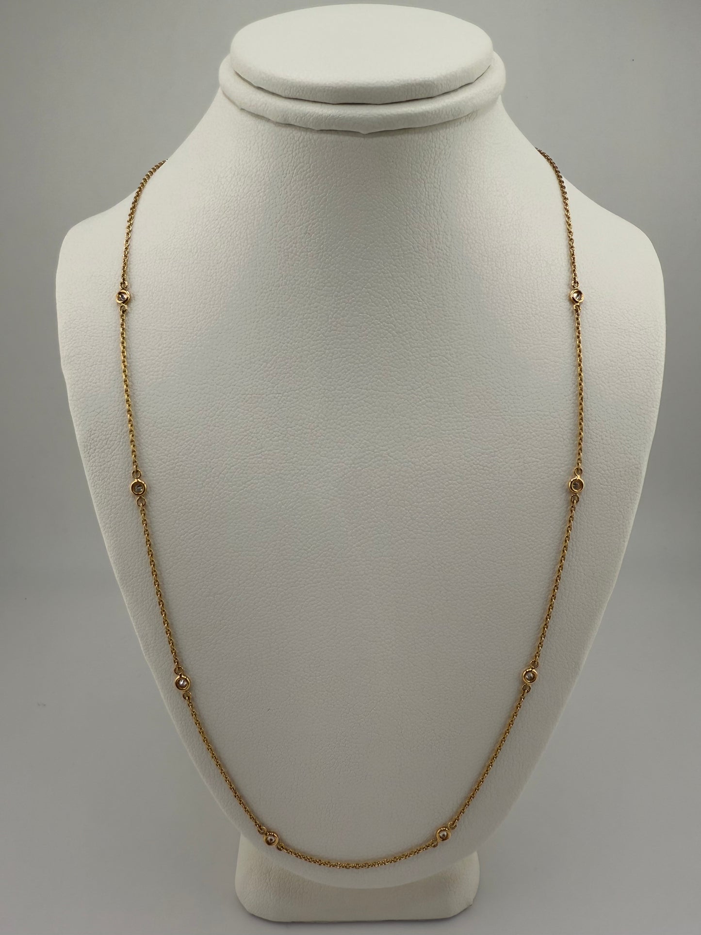 14k gold diamond necklace | 0.25ct diamonds