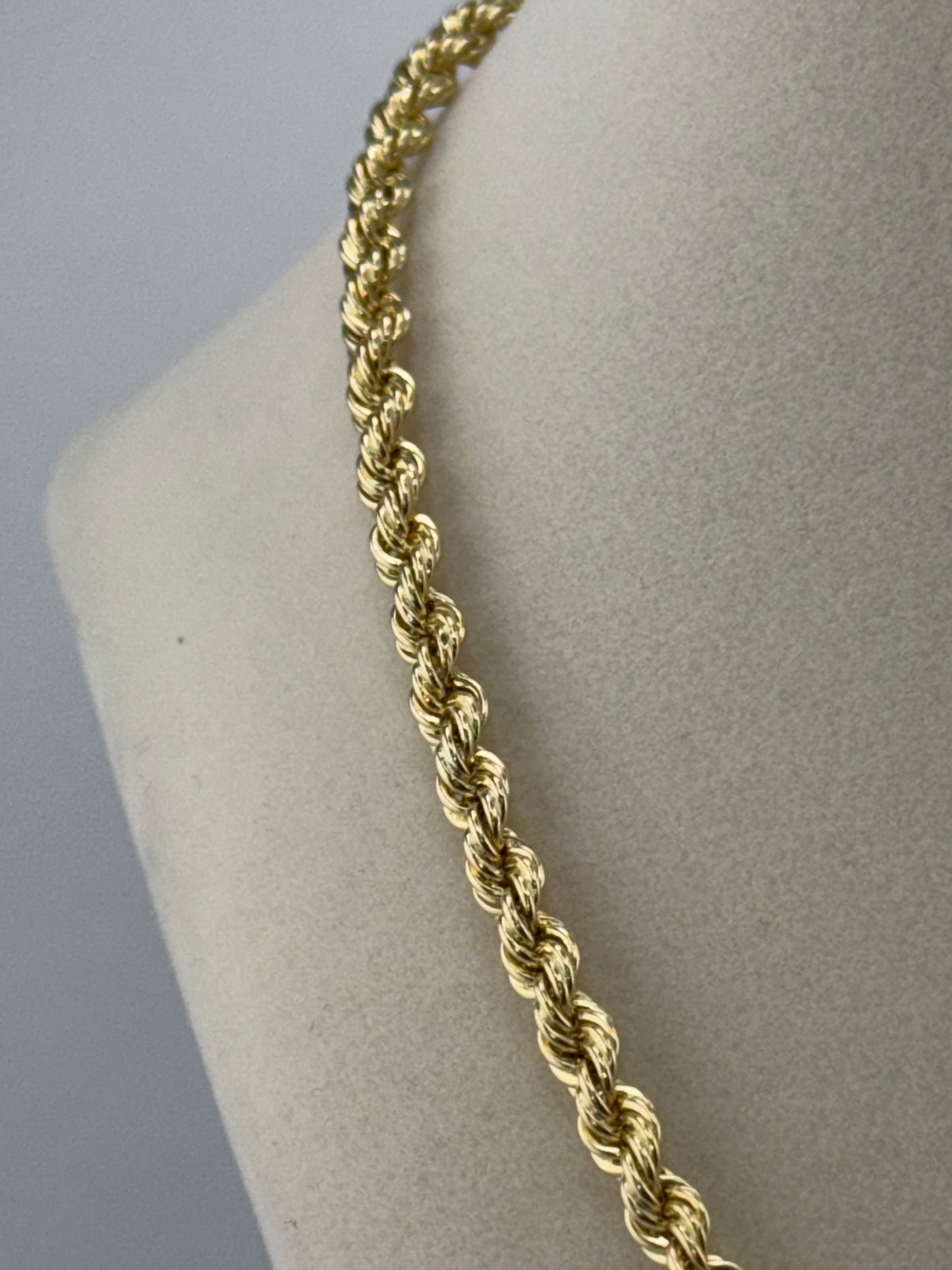 14k gold Rope chain | 17 inches