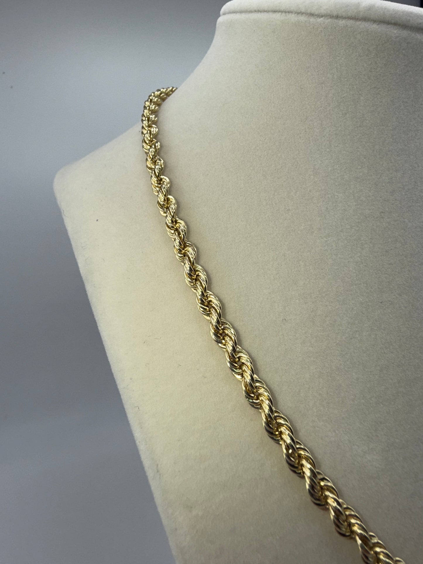 14k gold Rope chain | 17 inches