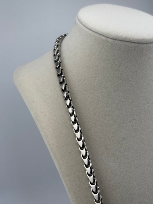 Stainless Steel Bulova Chain and Bracelet Set