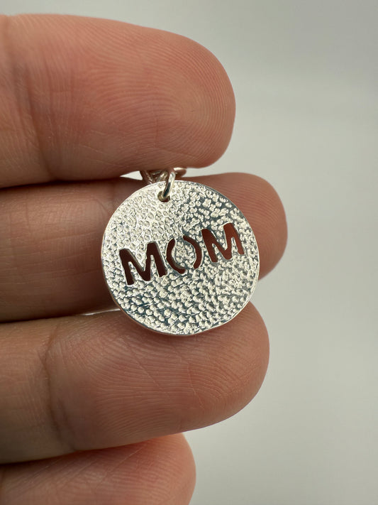 “Mom” Sterling Silver Pendant