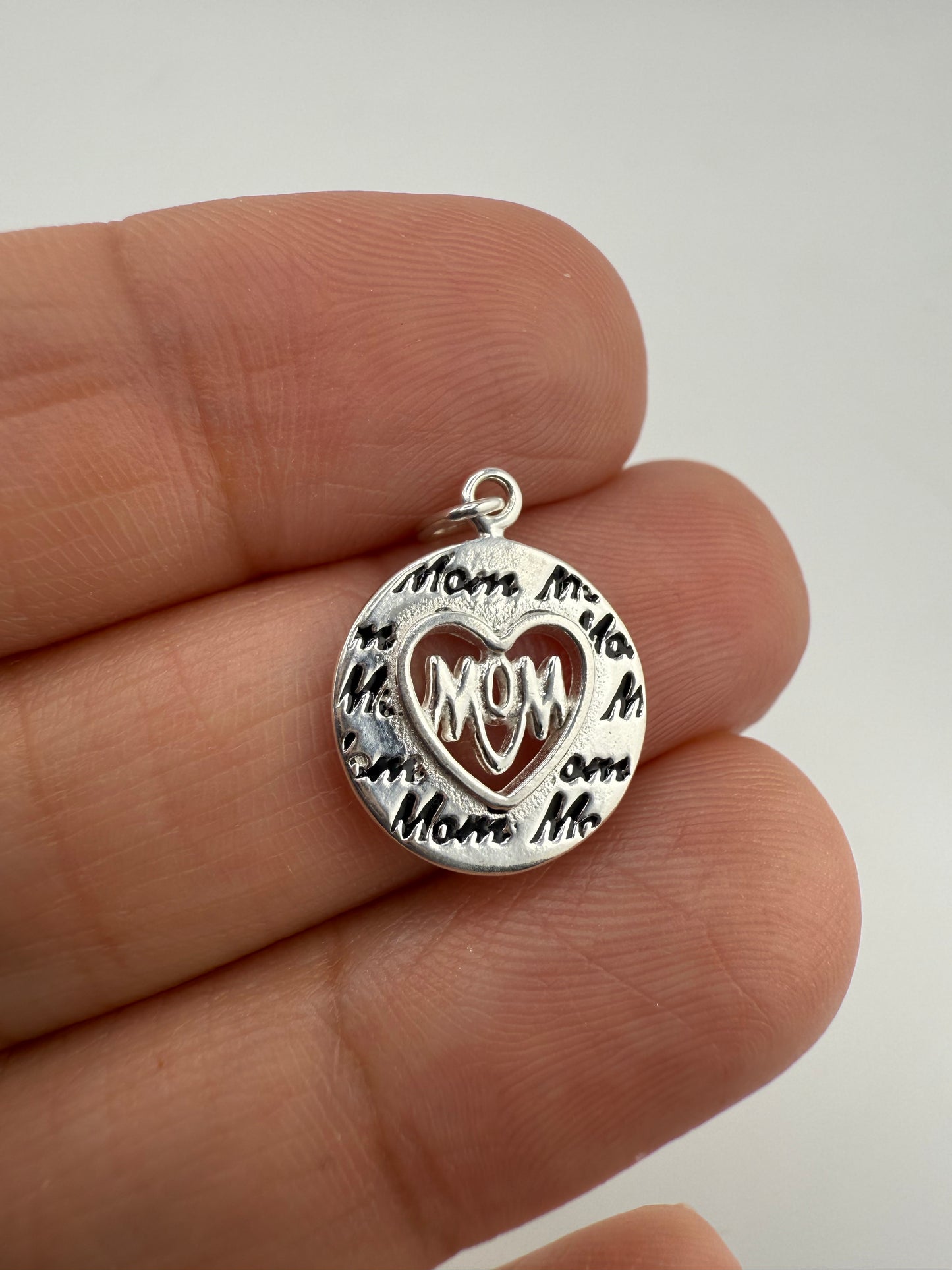 “Mom” Sterling Silver Pendant