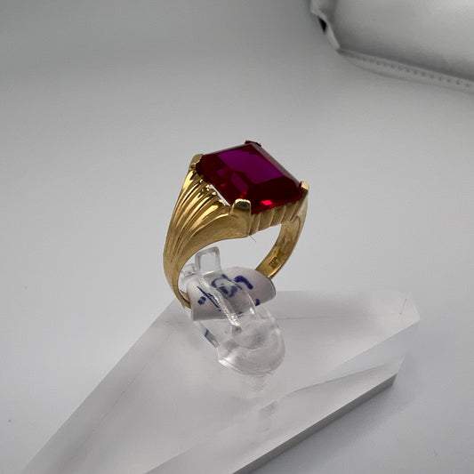 14k gold | ruby stone | size 5