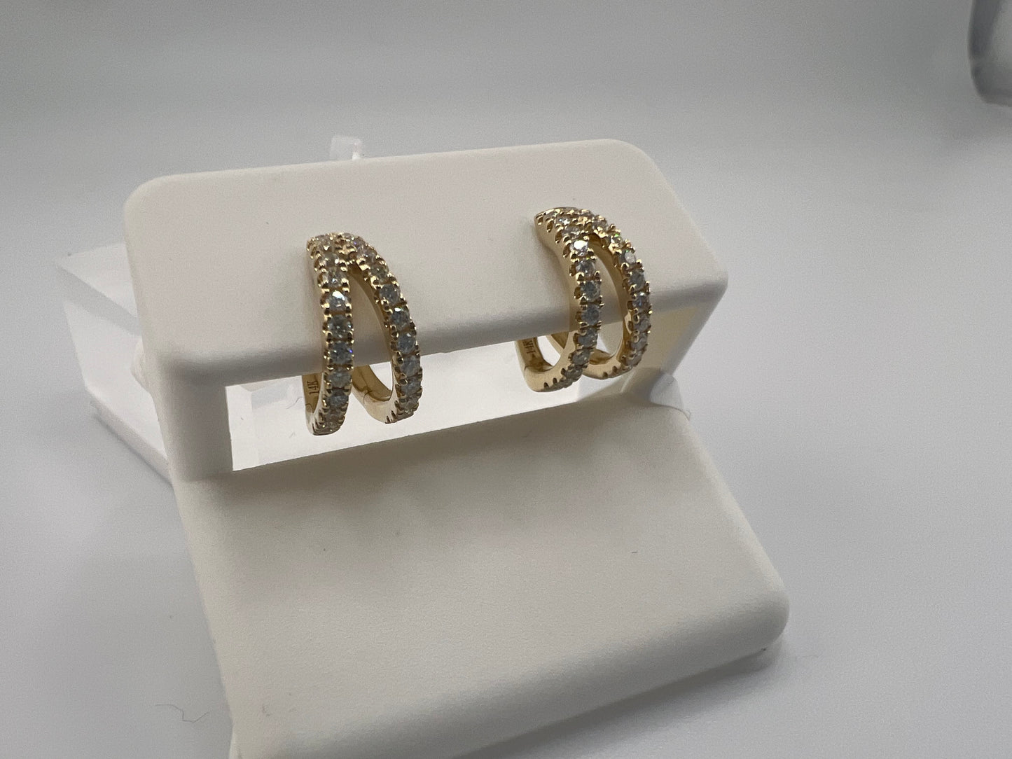 14k gold diamond earrings | 0.47 ct diamonds
