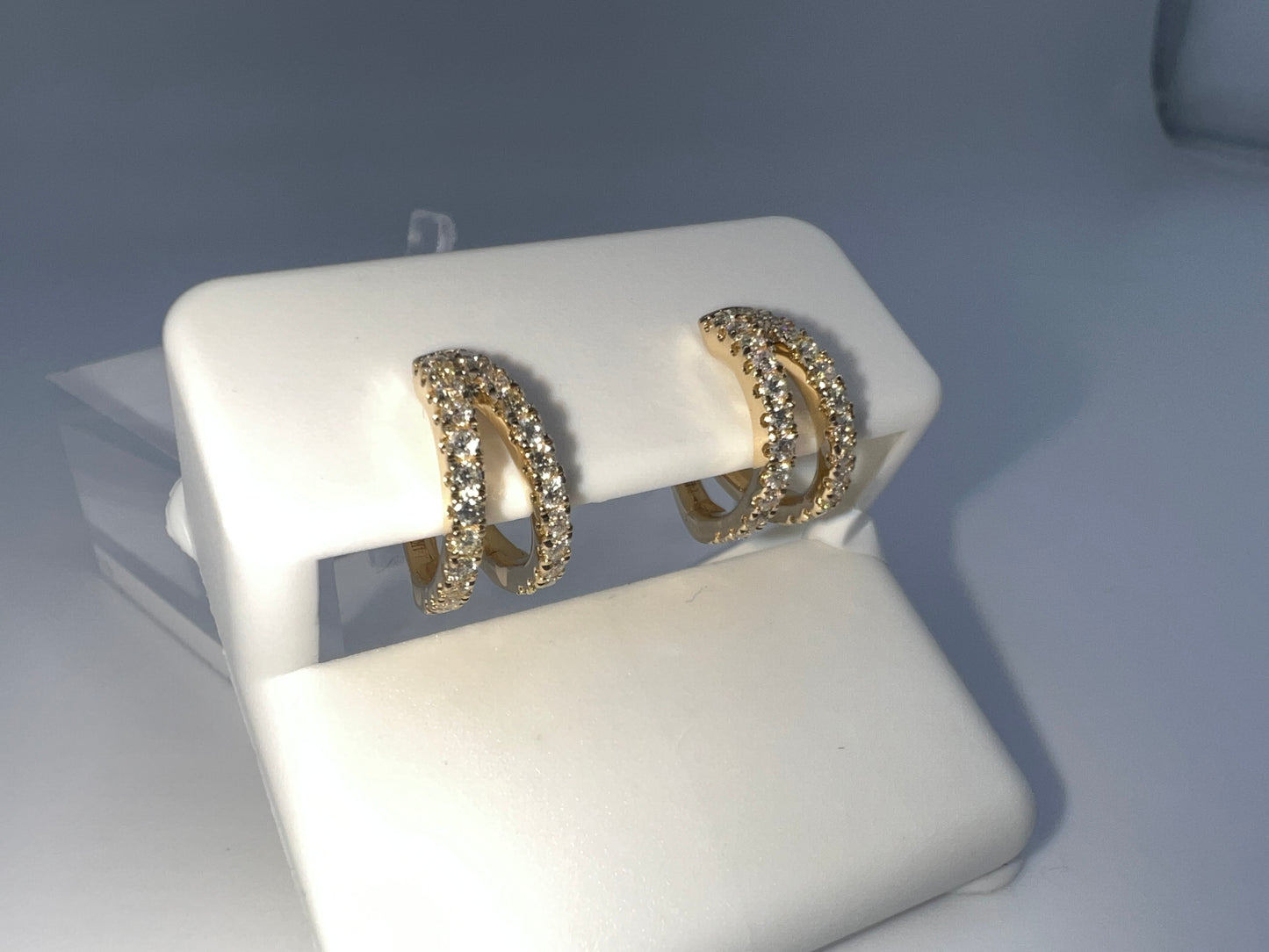 14k gold diamond earrings | 0.47 ct diamonds