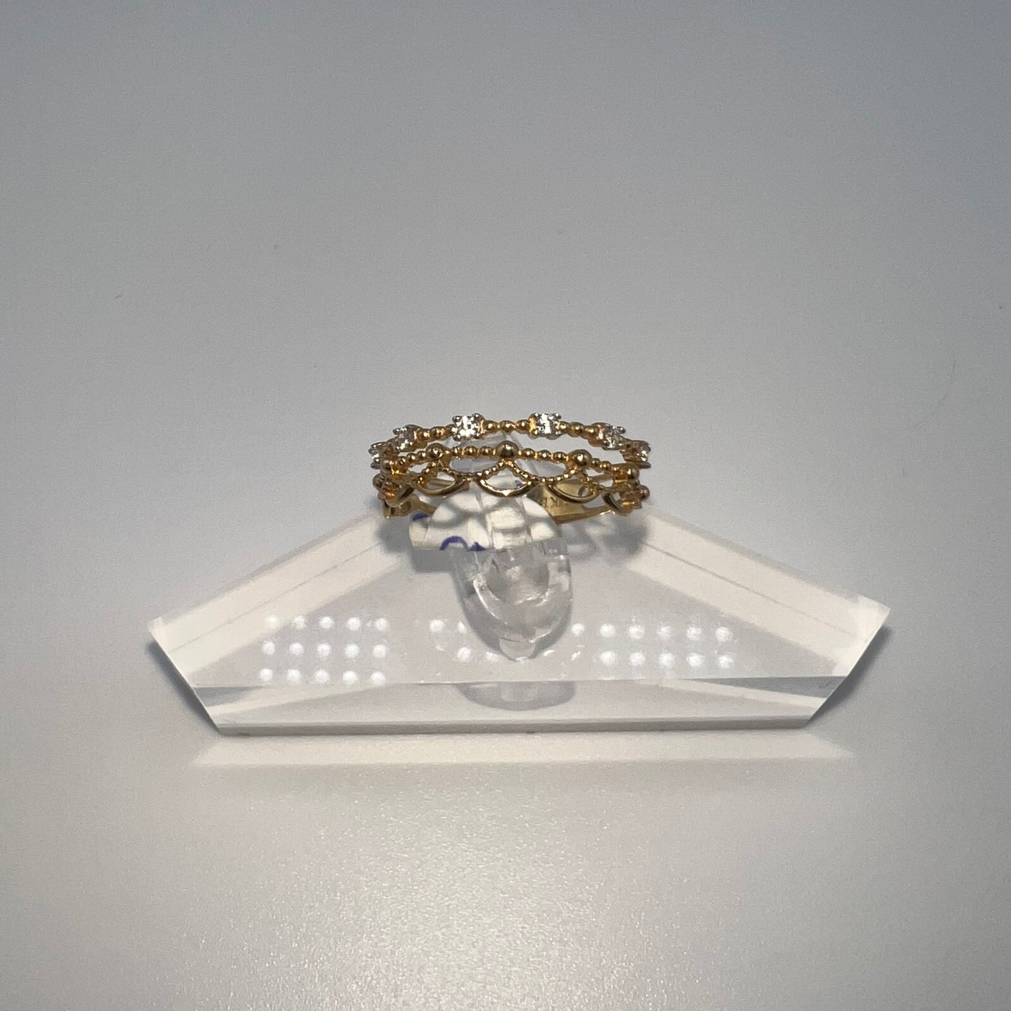 14k gold | zirconia | size 7