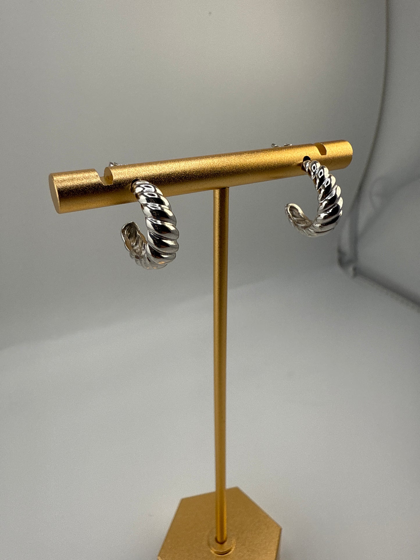 Sterling Silver Shrimp Earrings