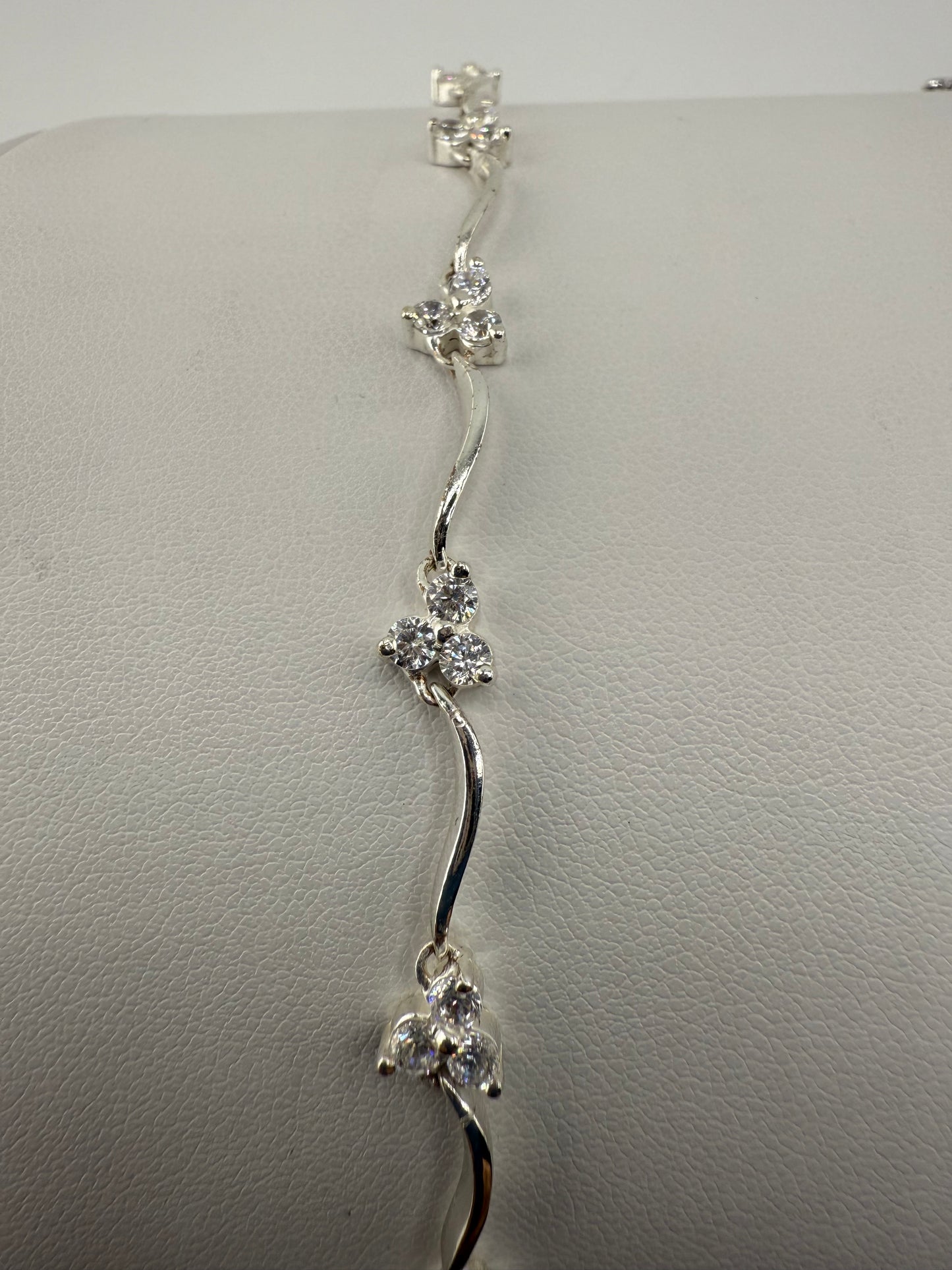 Sterling Silver and Zirconia bracelet