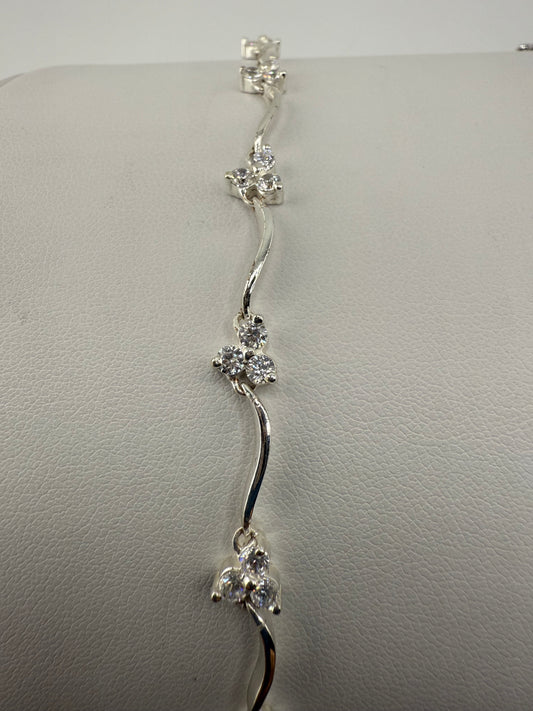 Sterling Silver and Zirconia bracelet