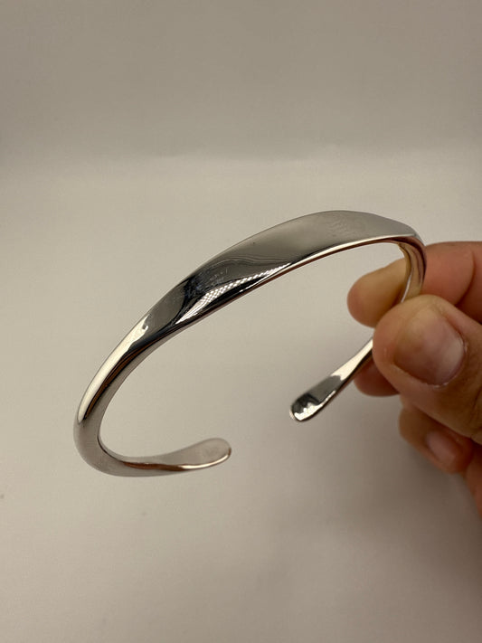 Sterling Silver, High Polished Engravable Bangle