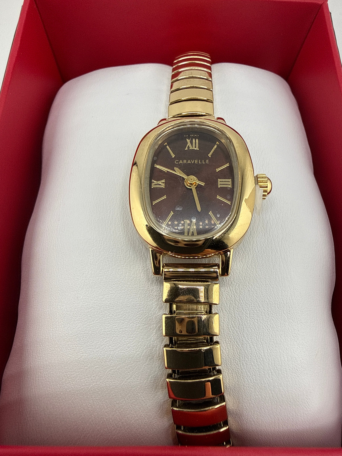 Caravelle Designed By Bulova Gold Tone Stainless Steel Expansion Watch