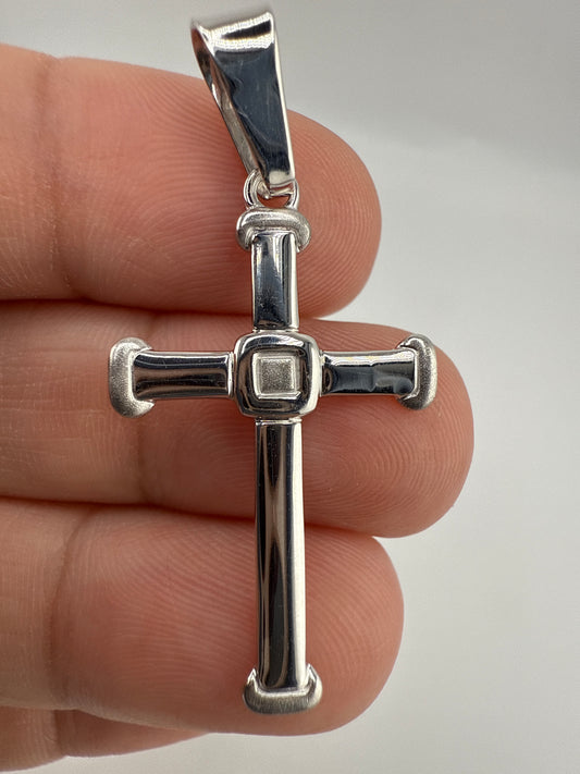 Sterling Silver, Medium Cross Pendant