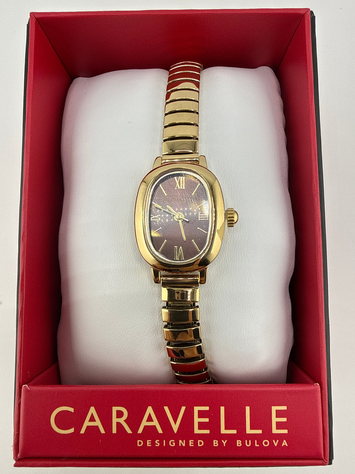 Caravelle Designed By Bulova Gold Tone Stainless Steel Expansion Watch