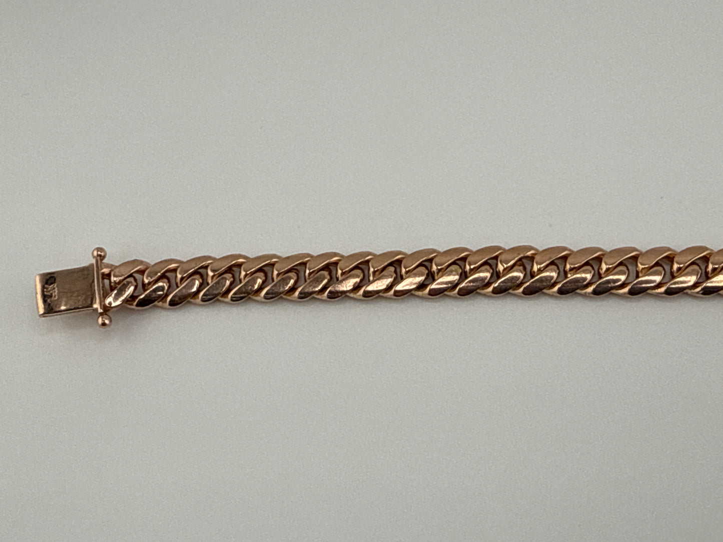 14k Rose Gold Cuban Link Solid Gold