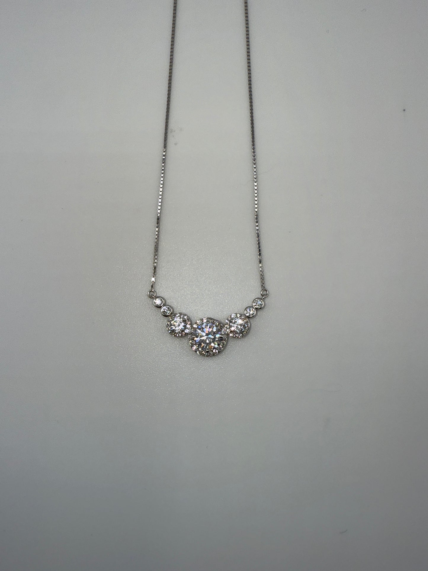 Sterling Silver Zirconia Necklace