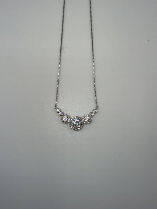 Sterling Silver Zirconia Necklace
