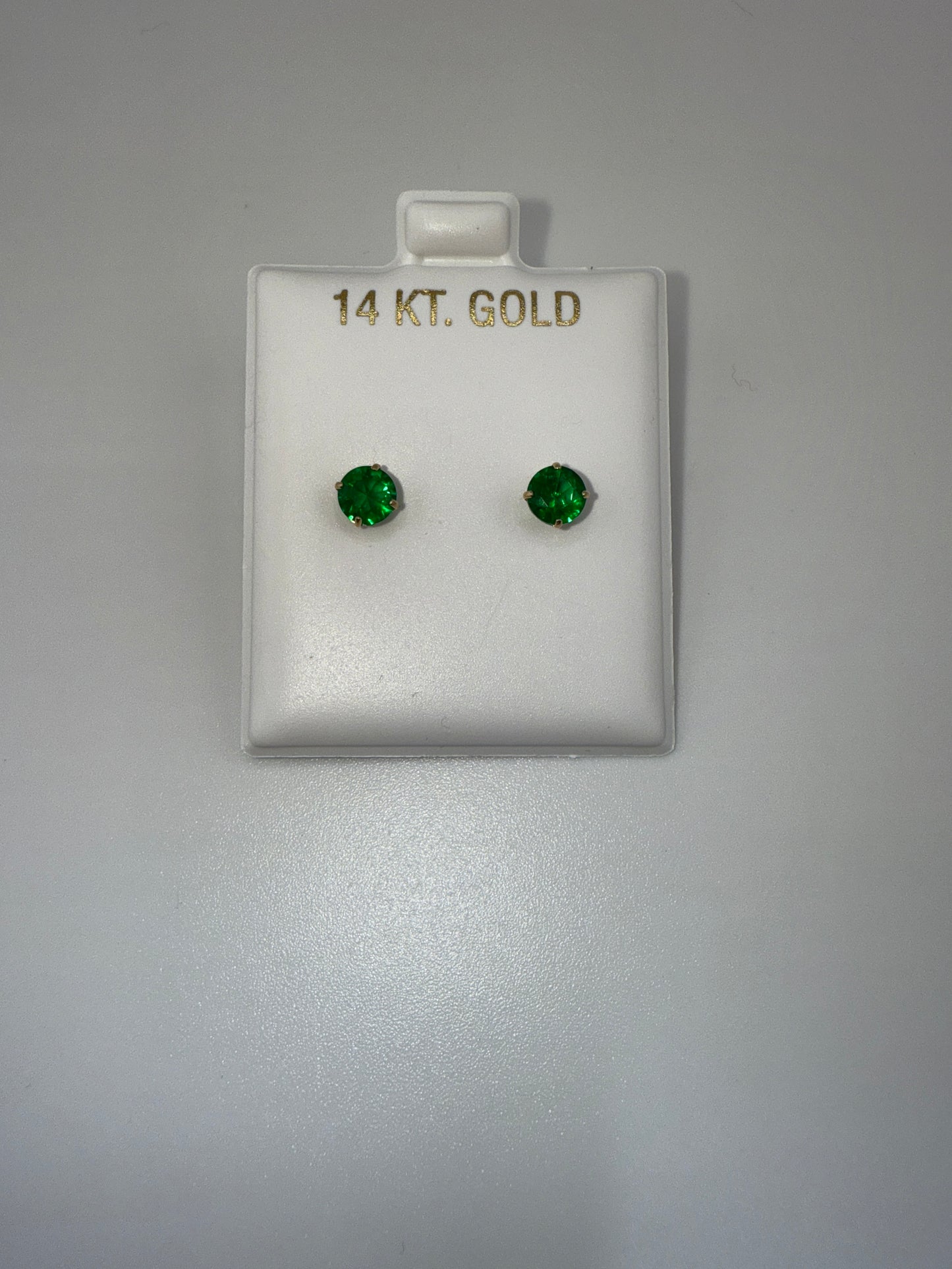 Gemstone 14k gold posts