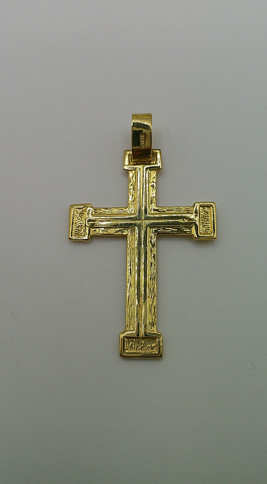 14k gold cross pendant | crucifix | 7.6g