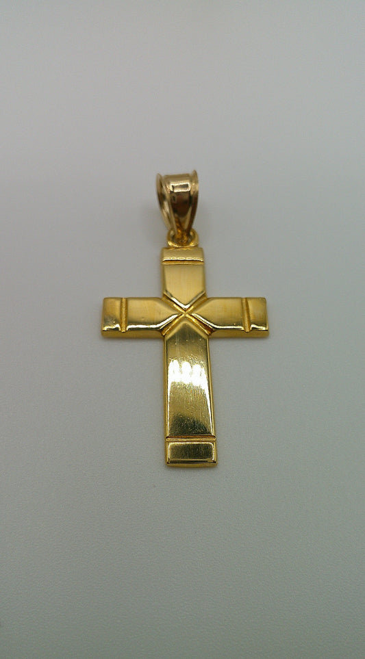 14k gold cross pendant | crucifix | 5.4g