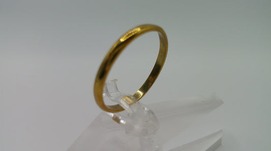 14k gold ring band | thin | size 9.75