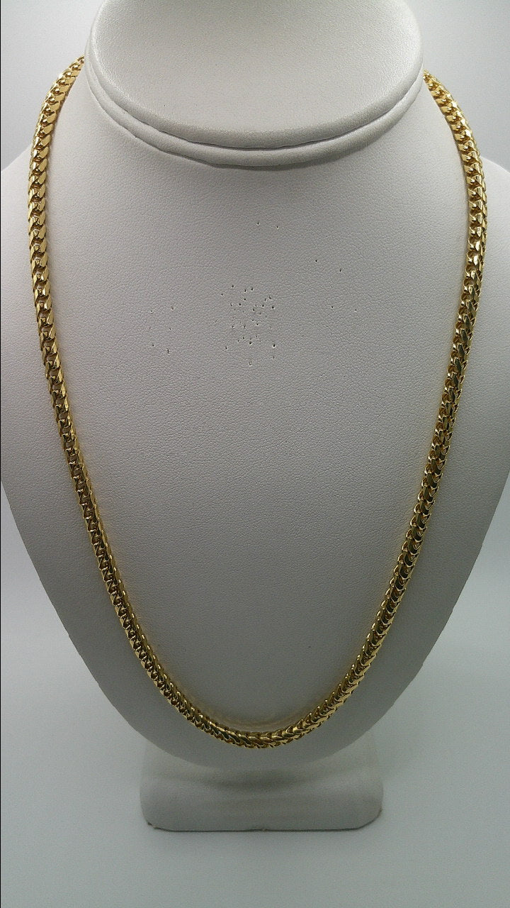 14k Franco solid gold link chain | 22 inches