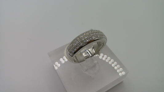 18k gold diamond ring | white gold | 1.71 ct | size 6.75