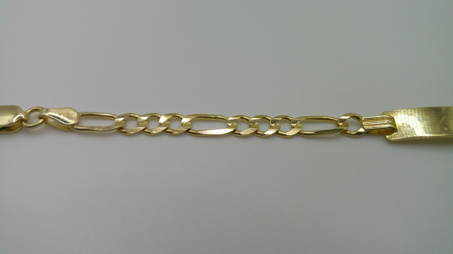 14k gold baby bracelet | ID bracelet | Figaro Link Bracelet