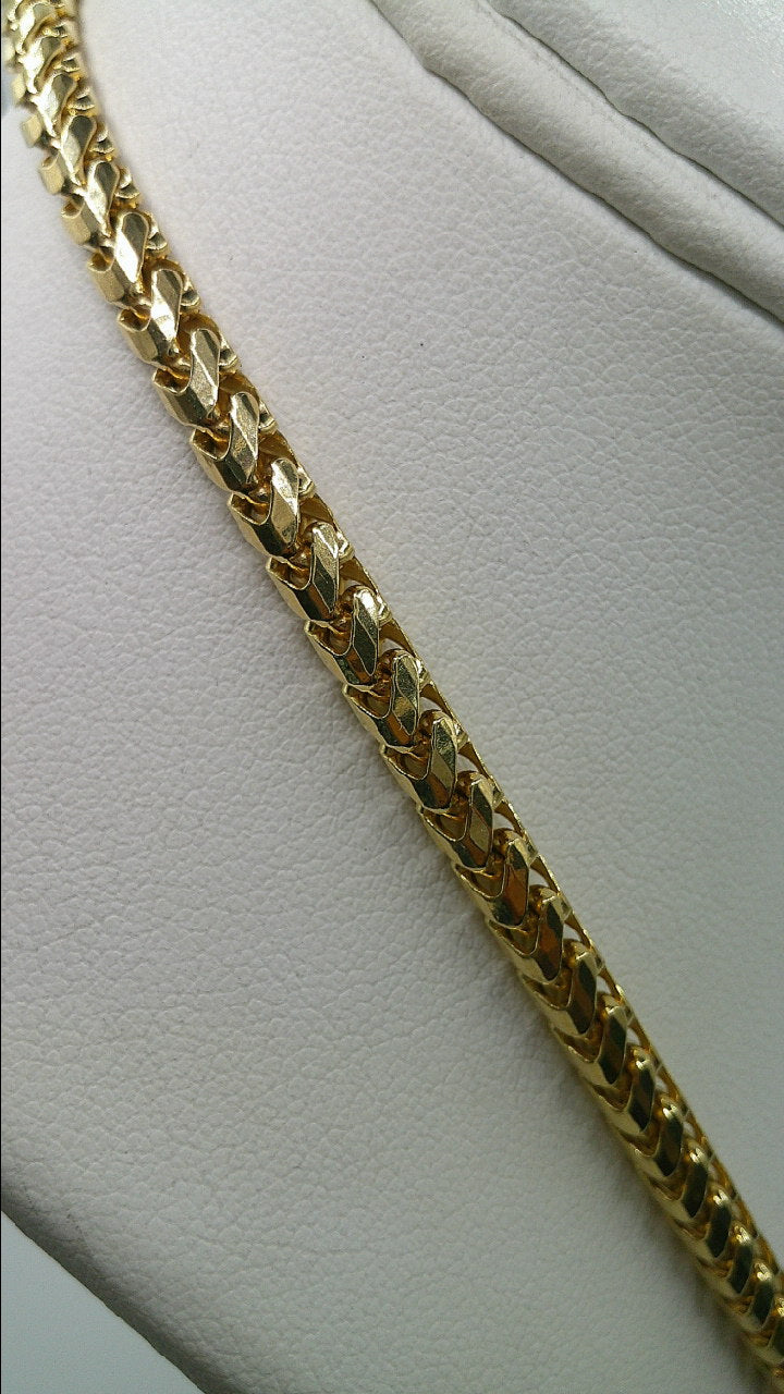 14k Franco solid gold link chain | 22 inches