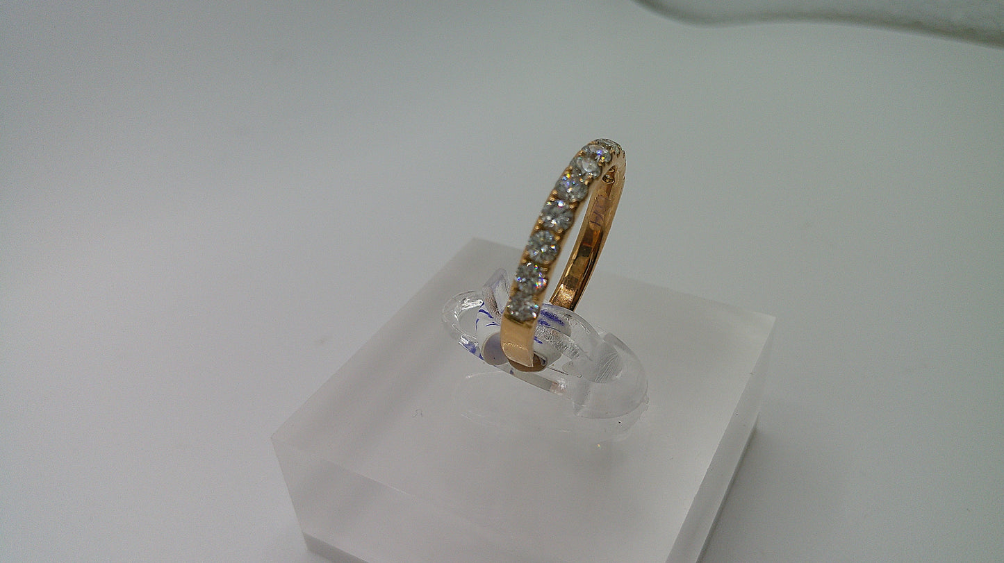 18k gold diamond ring | rose gold | .62 ct | size 6.5