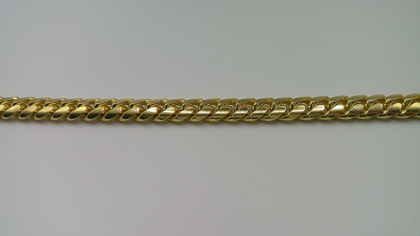 14k solid gold Miami Cuban link bracelet | 8 inches