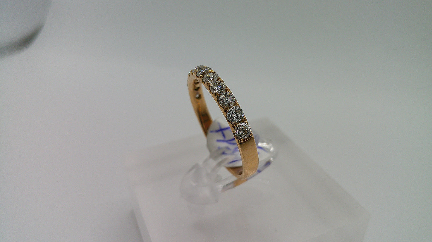 18k gold diamond ring | rose gold | .62 ct | size 6.5