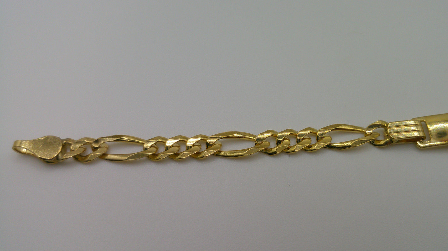 14k gold baby bracelet | ID bracelet | Figaro Link Bracelet