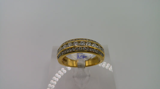 14k gold diamond ring | yellow gold | 1 ct | size 7